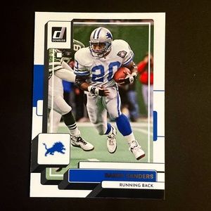 Barry Sanders: Detroit Lions, Running Back, 2022 Panini Donruss Football #93